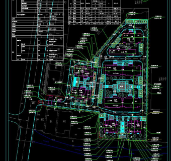 小区规划图彩平图CAD图纸