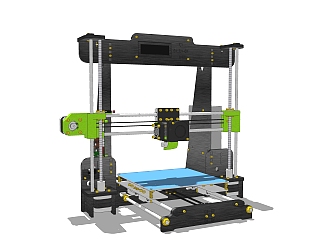现代3d<em>打印机</em>免费su模型，3d<em>打印机</em>草图大师模型下载