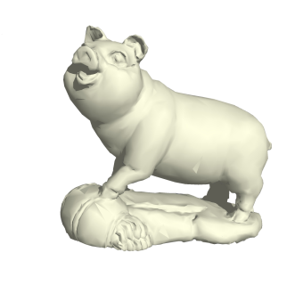 现代十二生肖雕塑SU模型，十二生肖SKB文件下载