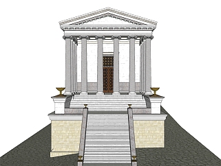 萨图尔诺农神庙草图大师模型下载、萨图尔诺农神庙su模型下载