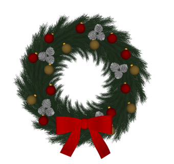 圣诞花环摆件草图大师模型,现代装饰品su模型下载