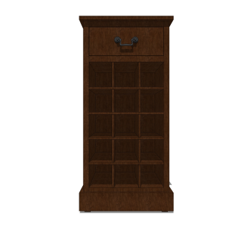 现代实木酒柜su模型，酒柜草图大师模型下载