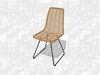 现代背靠椅sketchup模型，<em>椅子</em>草图大师模型下载