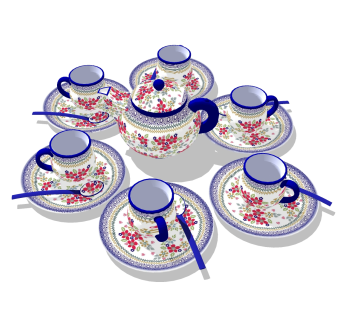  精品餐具草图大师模型，精品餐具sketchup模型下载