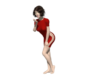 现代女士免费sketchup模型，人物草图大师模型下载