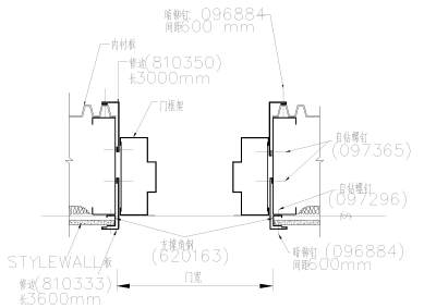 H.M型门侧柱(STYLEWALL板)