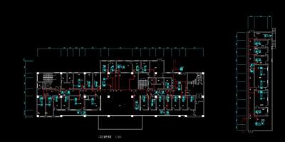 某医院空调施工图，空调CAD设计图纸下载