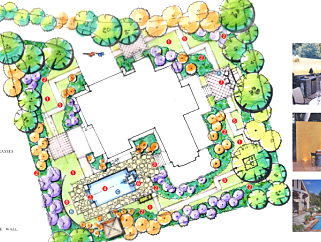 中房森林别墅庭院景观设计3套方案三