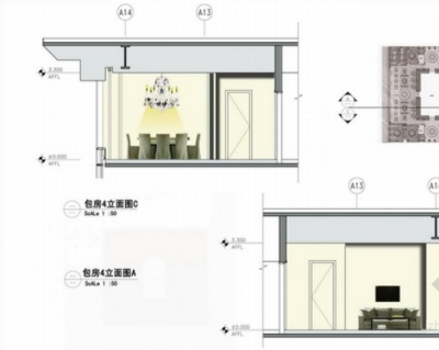 [北京]时尚简欧写字<a href=https://www.yitu.cn/su/8159.html target=_blank class=infotextkey>楼</a>公共区<a href=https://www.yitu.cn/su/7590.html target=_blank class=infotextkey>设计</a>立面图 