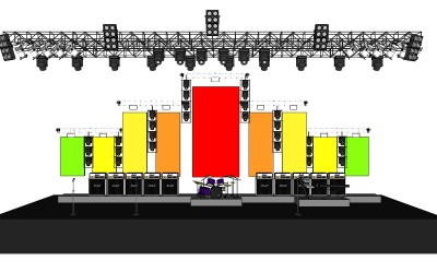 现代舞台草图大师模型，舞台SU模型下载