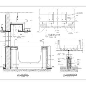 标准房卫生间立面详图CAD图纸下载