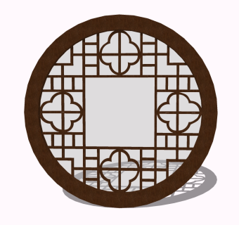  现代中式 屏风草图大师模型， 屏风sketchup模型下载
