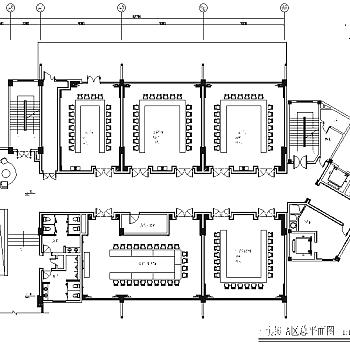 原生态中式风格茶坊室内设计施工图