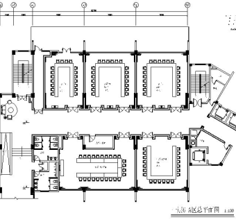 原生态中式风格茶坊室内设计施工图