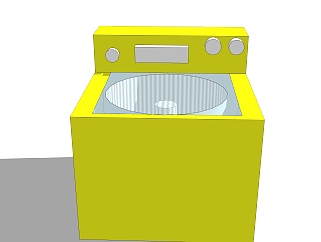 现代<em>洗衣机</em>草图大师模型，<em>洗衣机</em>SKP模型下载