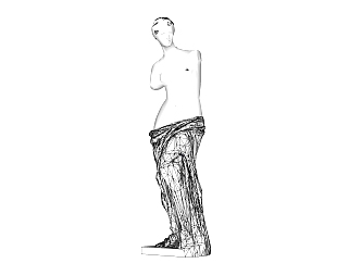 维纳斯雕塑su模型下载、雕塑 维纳斯草图大师模型下载