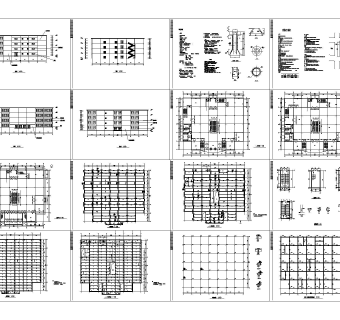四层框架结构中型商场布局平面图下载,商场购物中心CAD图纸分享