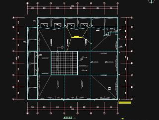 某职业高中二层食堂电气设计CAD施工图，高中食堂电气设计CAD施工图下载