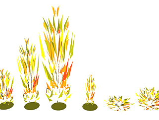 芦苇现代植物su模型，绿植花草图大师模型下载