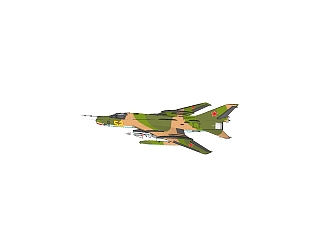 现代苏联SU-17战斗轰炸机草图大师模型，战斗轰炸机su...