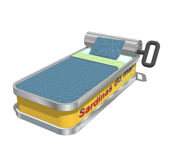 现代玩具床草图大师模型，玩具su模型下载