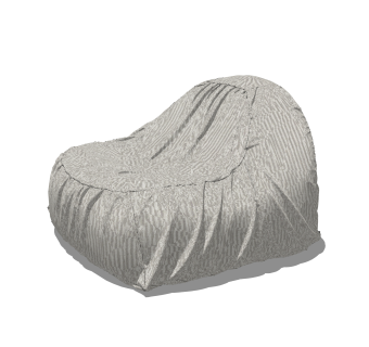 现代懒人沙发草图大师模型，懒人沙发skb文件下载