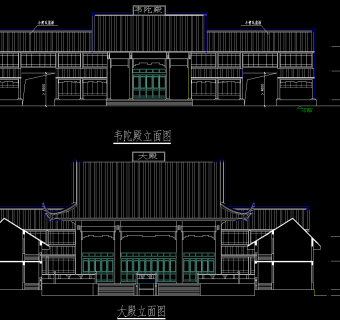 古建筑CAD施工图，建筑CAD图纸下载