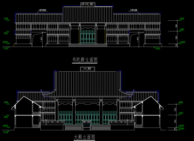 古建筑CAD施工图，建筑CAD图纸下载