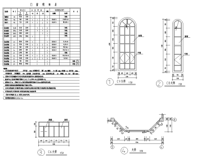 门<a href=https://www.yitu.cn/sketchup/chuang/index.html target=_blank class=infotextkey>窗</a>大样图