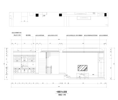 一<a href=https://www.yitu.cn/su/8159.html target=_blank class=infotextkey>楼</a><a href=https://www.yitu.cn/sketchup/keting/index.html target=_blank class=infotextkey><a href=https://www.yitu.cn/su/6863.html target=_blank class=infotextkey>客厅</a></a>A立面图