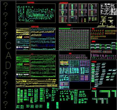 最齐全的CAD线条图库，线条CAD图纸下载