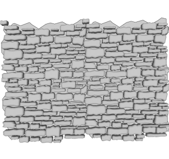 现代景观墙草图大师模型，景墙sketchup模型下载