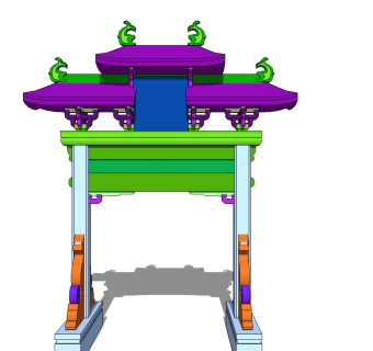 牌坊草图大师模型下载、牌坊su模型下载