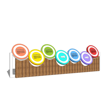 现代创意指示牌草图大师模型，指示牌su模型下载