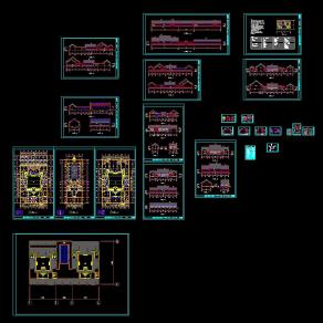 四合院建筑施工图CAD图纸下载