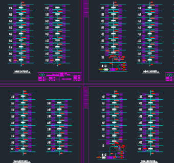 最新地下室平面图CAD图库，地下室照明系统图纸下载