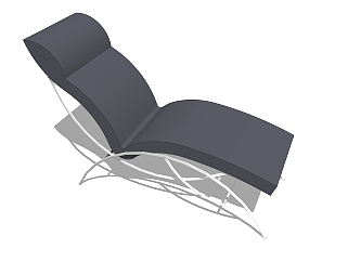 现代<em>躺椅</em>sketchup模型，椅子草图大师模型下载