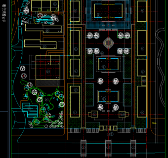 古寺庙CAD施工图，寺庙CAD建筑图纸下载