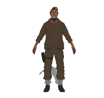 现代士兵草图大师模型，游戏角色sketchup模型下载