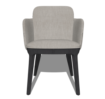 创意轻奢单人沙发椅草图大师模型，沙发SU模型下载