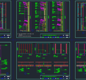 木墙裙CAD节点大样图，木墙裙CAD施工图纸下载