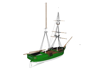 现代<em>帆船</em>sketchup模型，<em>帆船su素材</em>下载