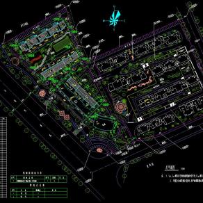 小区规划总平面施工图CAD图纸下载