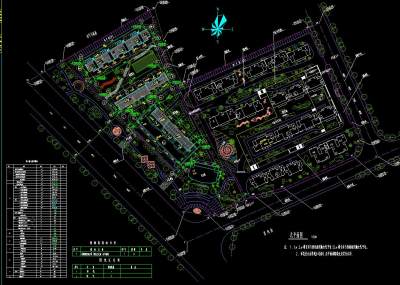 小区规划总平面施工图CAD图纸下载