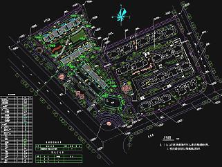 小区规划总平面施工图CAD图纸下载