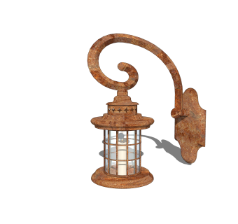 欧式壁灯草图大师模型，壁灯SKB文件下载