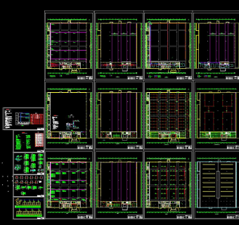 二层综合厂房电气图纸施工图CAD图纸