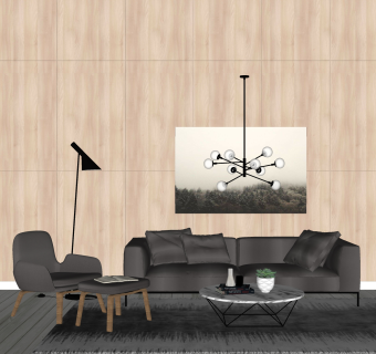 北欧组合沙发草图大师模型，组合沙发斯科特戳模型下载