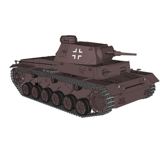 现代军用坦克草图大师模型，坦克sketchup模型下载