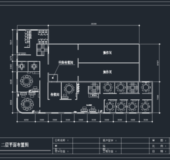 某大型中餐厅，餐饮CAD施工图纸下载